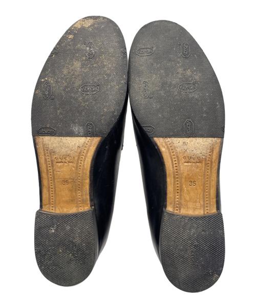 GUCCI（グッチ）GUCCI (グッチ) ヨルダーンホースビットローファー ブラック サイズ:36の古着・服飾アイテム