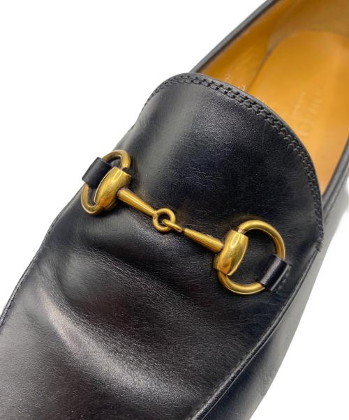 GUCCI（グッチ）GUCCI (グッチ) ヨルダーンホースビットローファー ブラック サイズ:36の古着・服飾アイテム