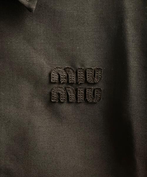 MIU MIU（ミュウミュウ）MIU MIU (ミュウミュウ) モヘアブルゾンジャケット ダークブラウン サイズ:38の古着・服飾アイテム