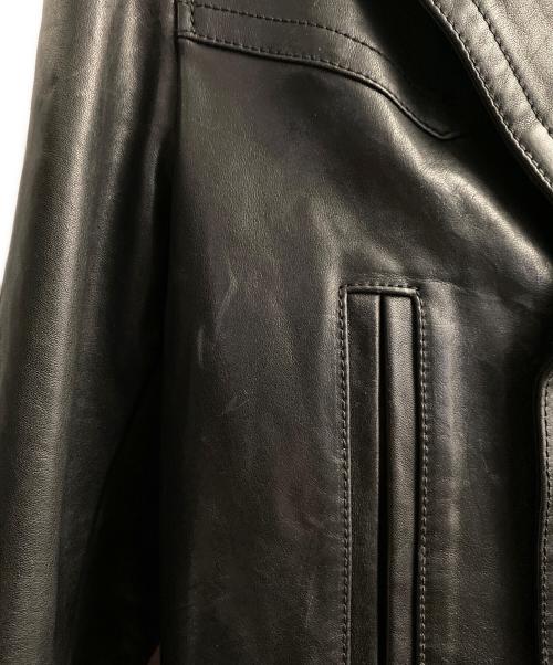 Saint Laurent Paris（サンローランパリ）Saint Laurent Paris (サンローランパリ) レザージャケット ブラック サイズ:46の古着・服飾アイテム