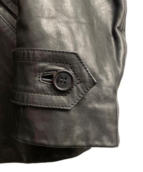 Saint Laurent Paris（サンローランパリ）Saint Laurent Paris (サンローランパリ) レザージャケット ブラック サイズ:46の古着・服飾アイテム