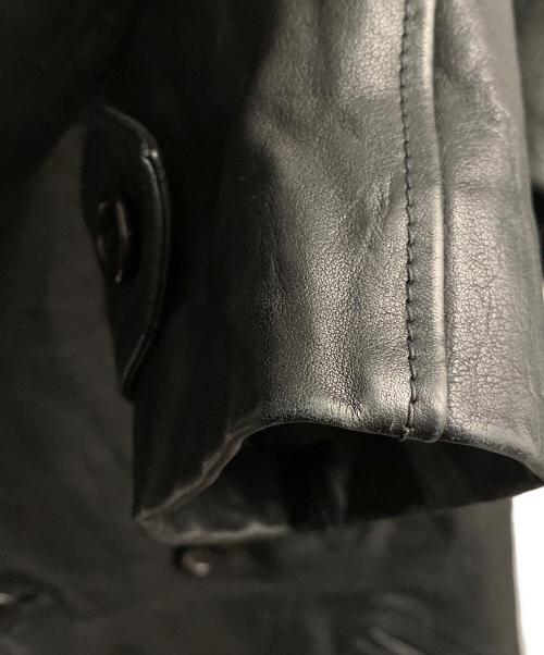 Saint Laurent Paris（サンローランパリ）Saint Laurent Paris (サンローランパリ) レザージャケット ブラック サイズ:46の古着・服飾アイテム