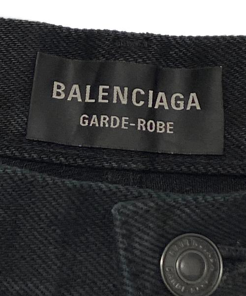 BALENCIAGA（バレンシアガ）BALENCIAGA (バレンシアガ) バギーデニムパンツ ブラック サイズ:30の古着・服飾アイテム