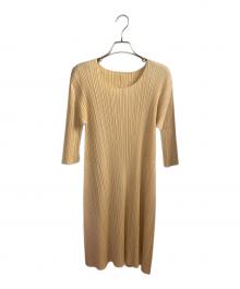 PREATS PLEASE（プリーツ プリーズ）の古着「7分袖ワンピース」｜カーキ