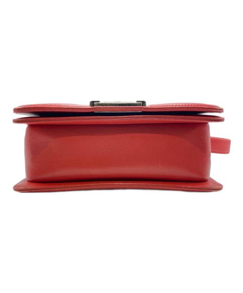 CHANEL（シャネル）CHANEL (シャネル) BOY CHANEL　チェーンショルダーバッグ レッドの古着・服飾アイテム