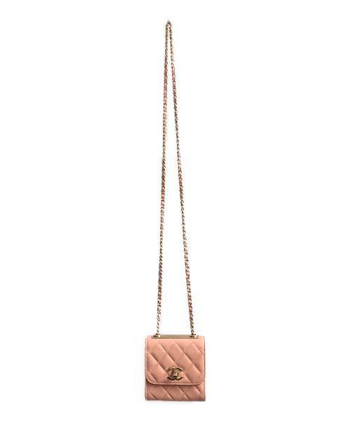 CHANEL（シャネル）CHANEL (シャネル) ミニマトラッセチェーンショルダーバッグ11 ピンクの古着・服飾アイテム