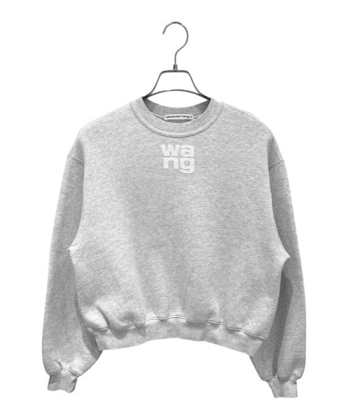 ALEXANDER WANG（アレキサンダー・ワン）ALEXANDER WANG (アレキサンダー・ワン) クロップドクルーネックスウェット グレー サイズ:XSの古着・服飾アイテム