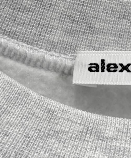 ALEXANDER WANG（アレキサンダー・ワン）ALEXANDER WANG (アレキサンダー・ワン) クロップドクルーネックスウェット グレー サイズ:XSの古着・服飾アイテム