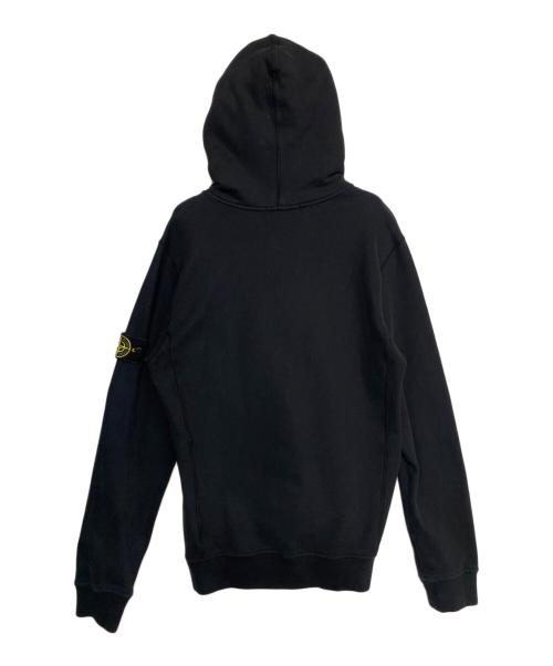 STONE ISLAND（ストーンアイランド）STONE ISLAND (ストーンアイランド)  プルオーバー ロゴパッチ スウェットパーカー ブラック サイズ:Lの古着・服飾アイテム