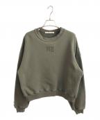 ALEXANDER WANGアレキサンダー・ワン）の古着「クロップドスウェット」｜グリーン