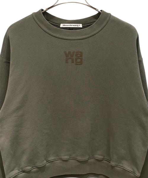 ALEXANDER WANG（アレキサンダー・ワン）ALEXANDER WANG (アレキサンダー・ワン) クロップドスウェット グリーン サイズ:XSの古着・服飾アイテム