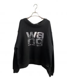 ALEXANDER WANG（アレキサンダー・ワン）の古着「HEAVY TERRY GRAPHIC SWEATSHIRT 」｜ブラック