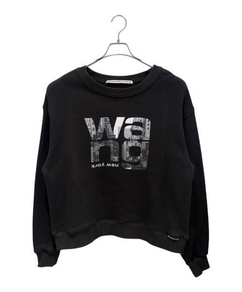 ALEXANDER WANG（アレキサンダー・ワン）ALEXANDER WANG (アレキサンダー・ワン) ニューヨークプリントロゴスウェット ブラック サイズ:Ｓの古着・服飾アイテム