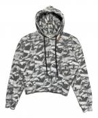 OFFWHITEオフホワイト）の古着「20SS アローパターン総柄パーカー」｜グレー