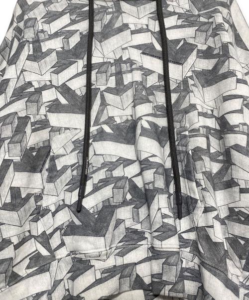 OFFWHITE（オフホワイト）OFFWHITE (オフホワイト) 20SS アローパターン総柄パーカー グレー サイズ:Sの古着・服飾アイテム