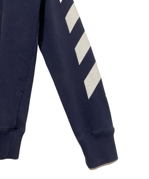 OFFWHITE（オフホワイト）OFFWHITE (オフホワイト) バイアスロゴプリントパーカー ブルー サイズ:Sの古着・服飾アイテム