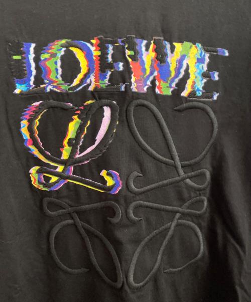LOEWE（ロエベ）LOEWE (ロエベ) 刺繍ロプリントtシャツ ブラック サイズ:XSの古着・服飾アイテム