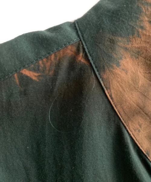 ISSEI MIYAKE MEN（イッセイミヤケメン）ISSEI MIYAKE MEN (イッセイミヤケメン) SPLASH SHIRT グリーン×ブラウン サイズ:3の古着・服飾アイテム
