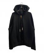 LOUIS VUITTONルイ ヴィトン）の古着「フェイクパールエンブロイドフーディ」｜ブラック