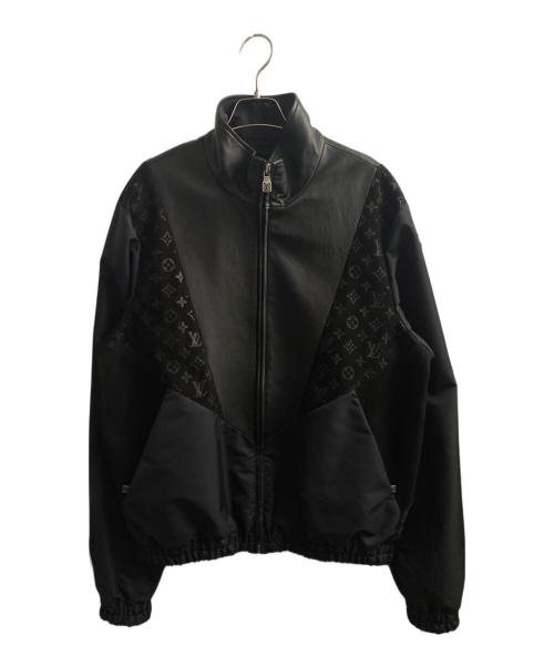 LOUIS VUITTON（ルイ ヴィトン）LOUIS VUITTON (ルイ ヴィトン) レザーミックストラック ブラック サイズ:52の古着・服飾アイテム