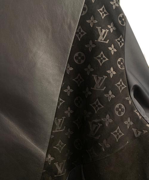 LOUIS VUITTON（ルイ ヴィトン）LOUIS VUITTON (ルイ ヴィトン) レザーミックストラック ブラック サイズ:52の古着・服飾アイテム