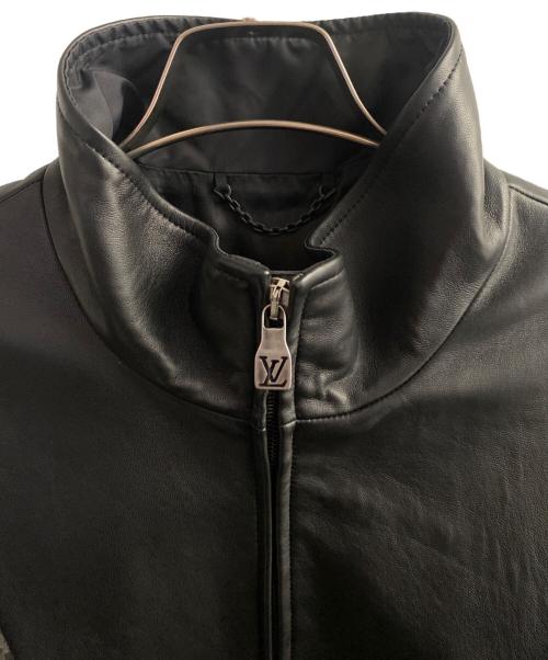 LOUIS VUITTON（ルイ ヴィトン）LOUIS VUITTON (ルイ ヴィトン) レザーミックストラック ブラック サイズ:52の古着・服飾アイテム