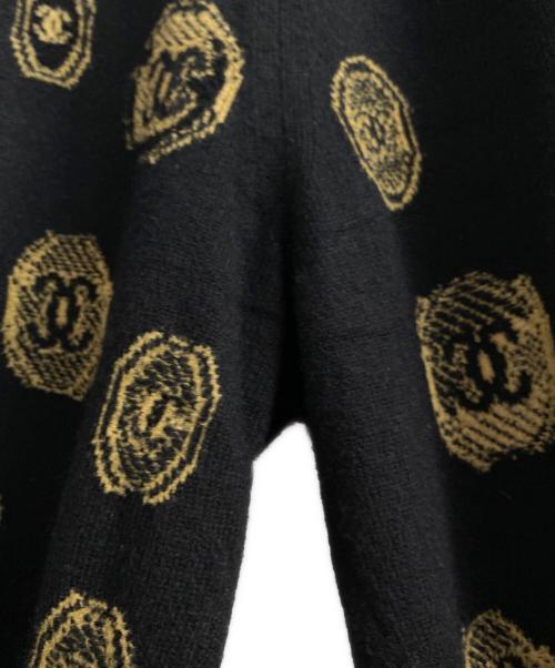 CHANEL（シャネル）CHANEL (シャネル) ココマークパンツ ブラック×イエロー サイズ:34の古着・服飾アイテム