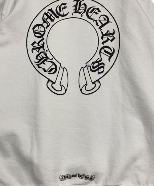 CHROME HEARTS（クロムハーツ）CHROME HEARTS (クロムハーツ) ホースシュープリントパーカー ホワイト サイズ:Lの古着・服飾アイテム