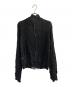 ISSEY MIYAKE (イッセイミヤケ) プリーツボタンシャツ ブラック サイズ:M：30000円