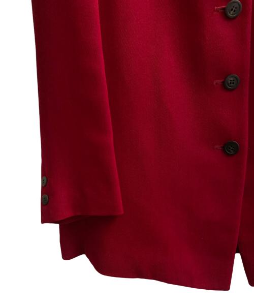 ISSEY MIYAKE（イッセイミヤケ）ISSEY MIYAKE (イッセイミヤケ) テーラードジャケット レッド サイズ:Mの古着・服飾アイテム