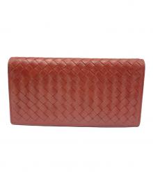 BOTTEGA VENETA（ボッテガベネタ）の古着「イントレチャートロングウォレット」｜ブラウン