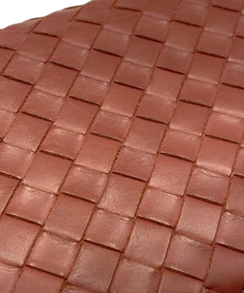 BOTTEGA VENETA（ボッテガベネタ）BOTTEGA VENETA (ボッテガベネタ) イントレチャートロングウォレット ブラウンの古着・服飾アイテム