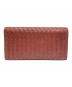 BOTTEGA VENETA (ボッテガベネタ) イントレチャートロングウォレット ブラウン：45000円