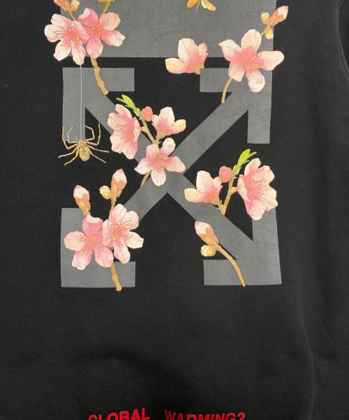 OFFWHITE（オフホワイト）OFFWHITE (オフホワイト) Floral Hoodie ブラック サイズ:XSの古着・服飾アイテム
