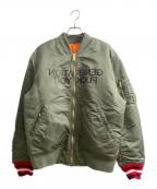 UNDERCOVER×SUPREMEアンダーカバー×シュプリーム）の古着「Generation  Reversible MA-1」｜グリーン