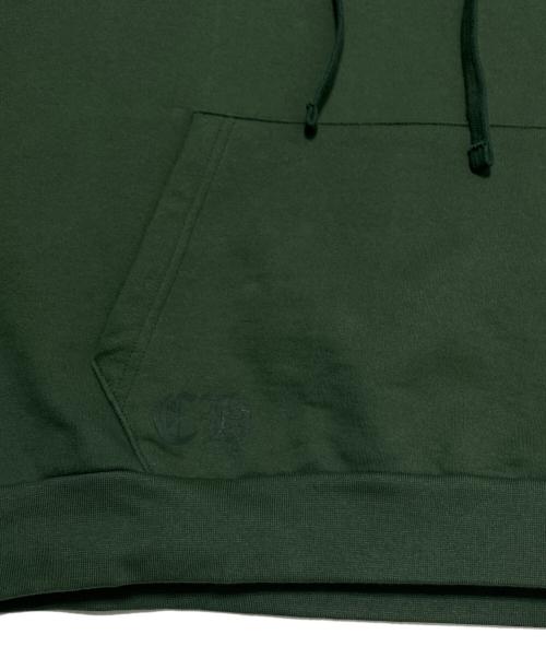 CHROME HEARTS（クロムハーツ）CHROME HEARTS (クロムハーツ) アーチロゴプルオーバーフーディ グリーン サイズ:Lの古着・服飾アイテム
