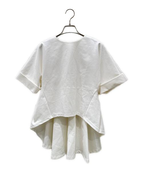 cygne（シーニュ）cygne (シーニュ) エンビトップス ホワイト サイズ:Fの古着・服飾アイテム