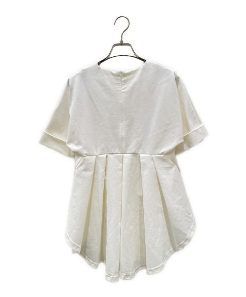 cygne（シーニュ）cygne (シーニュ) エンビトップス ホワイト サイズ:Fの古着・服飾アイテム