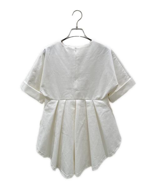 cygne（シーニュ）cygne (シーニュ) エンビトップス ホワイト サイズ:F 未使用品の古着・服飾アイテム