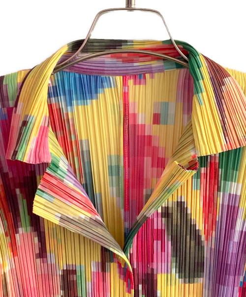 PLEATS PLEASE（プリーツプリーズ）PLEATS PLEASE (プリーツプリーズ) プリーツシャツ マルチカラー サイズ:3の古着・服飾アイテム