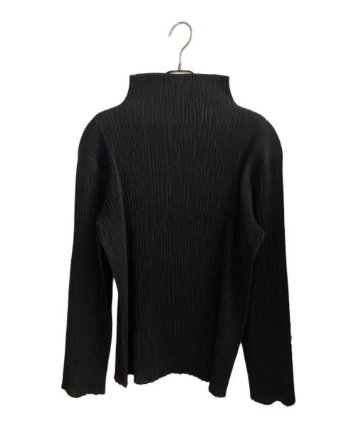 ISSEY MIYAKE（イッセイミヤケ）ISSEY MIYAKE (イッセイミヤケ) プリーツ長袖カットソー ブラック サイズ:Ｍの古着・服飾アイテム