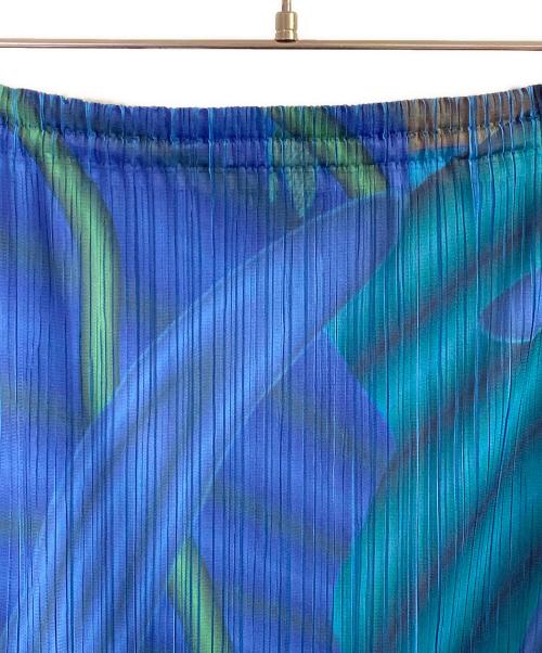 PLEATS PLEASE（プリーツプリーズ）PLEATS PLEASE (プリーツプリーズ) プリーツスカート ブルー サイズ:3の古着・服飾アイテム