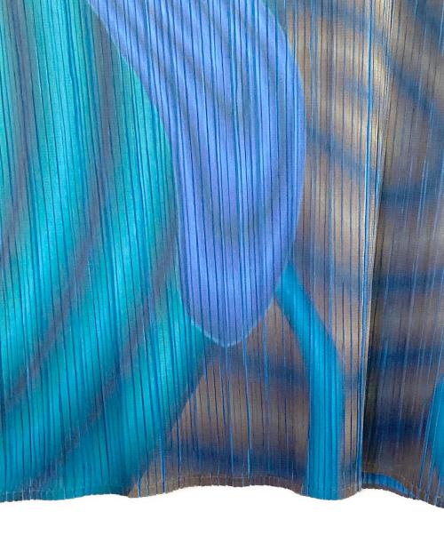 PLEATS PLEASE（プリーツプリーズ）PLEATS PLEASE (プリーツプリーズ) ノースリーブカットソー ブルー サイズ:Fの古着・服飾アイテム