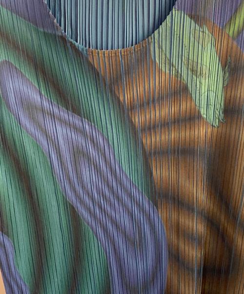 PLEATS PLEASE（プリーツプリーズ）PLEATS PLEASE (プリーツプリーズ) ノースリーブカットソー ブルー サイズ:Fの古着・服飾アイテム