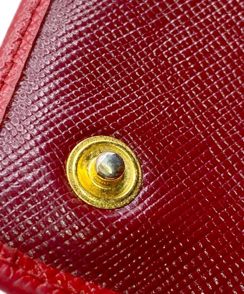 PRADA（プラダ）PRADA (プラダ) サフィアーノバイカラーウォレット レッドの古着・服飾アイテム