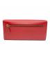 PRADA (プラダ) サフィアーノバイカラーウォレット レッド：38000円