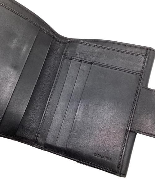 FENDI（フェンディ）FENDI (フェンディ) ズッキーノ 2つ折り財布 ブラックの古着・服飾アイテム