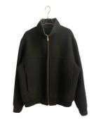 LOUIS VUITTONルイ ヴィトン）の古着「LVブラゾンダブルフェイスウールシルクブレンドリバーシブルブルゾン」｜ブラック