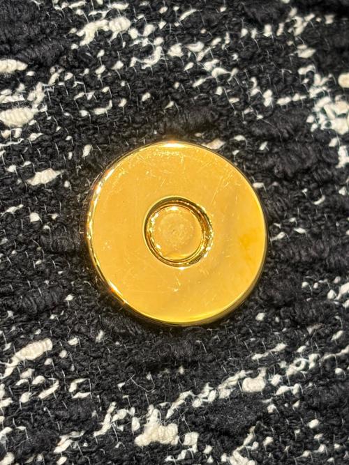 Christian Dior（クリスチャン ディオール）Christian Dior (クリスチャン ディオール) カロバックパックミディアム/カナージュツイードバックパック ブラックの古着・服飾アイテム