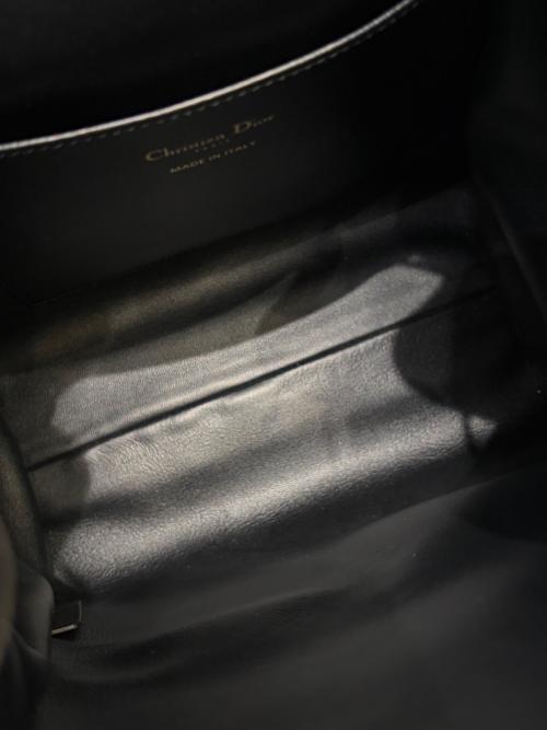 Christian Dior（クリスチャン ディオール）Christian Dior (クリスチャン ディオール) カロバックパックミディアム/カナージュツイードバックパック ブラックの古着・服飾アイテム